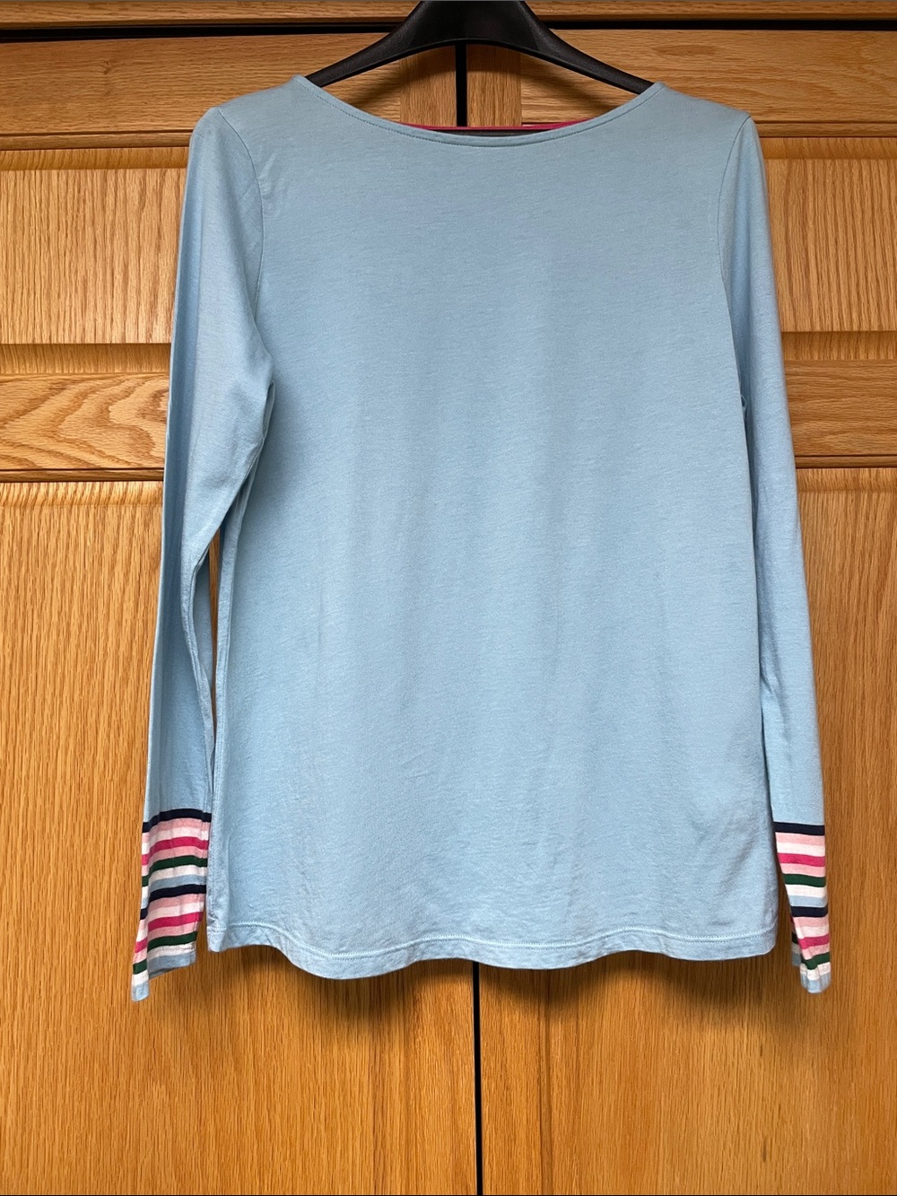 Boden Boatneck light blue cotton long sleeve shirt - Size Medium